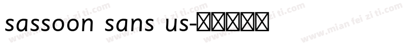 sassoon sans us字体转换
